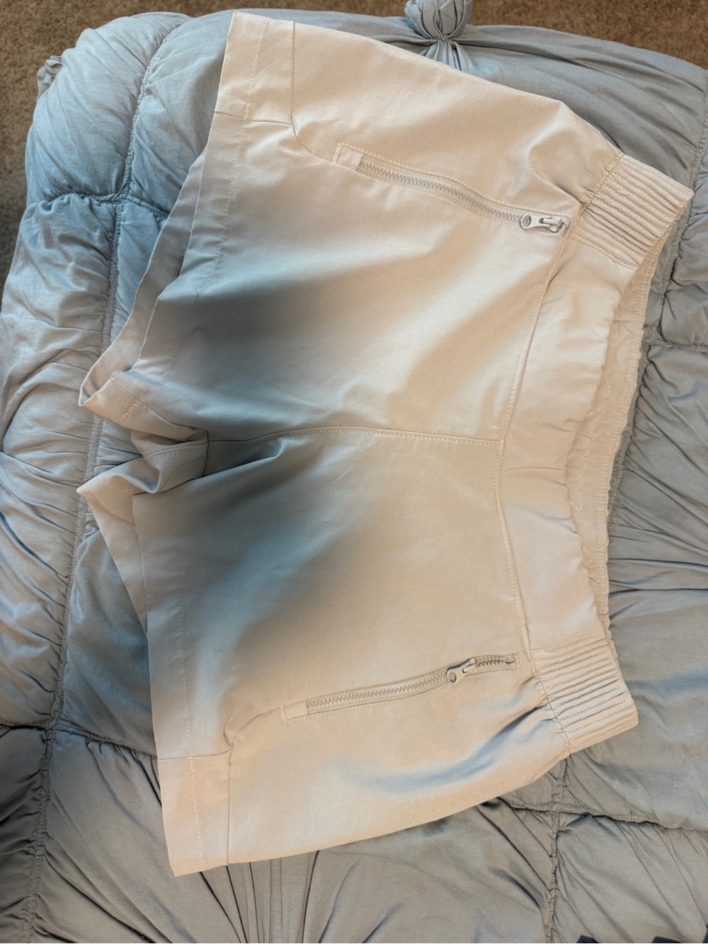 Columbia Women's Light Beige Elastic-Waist Athletic Shorts